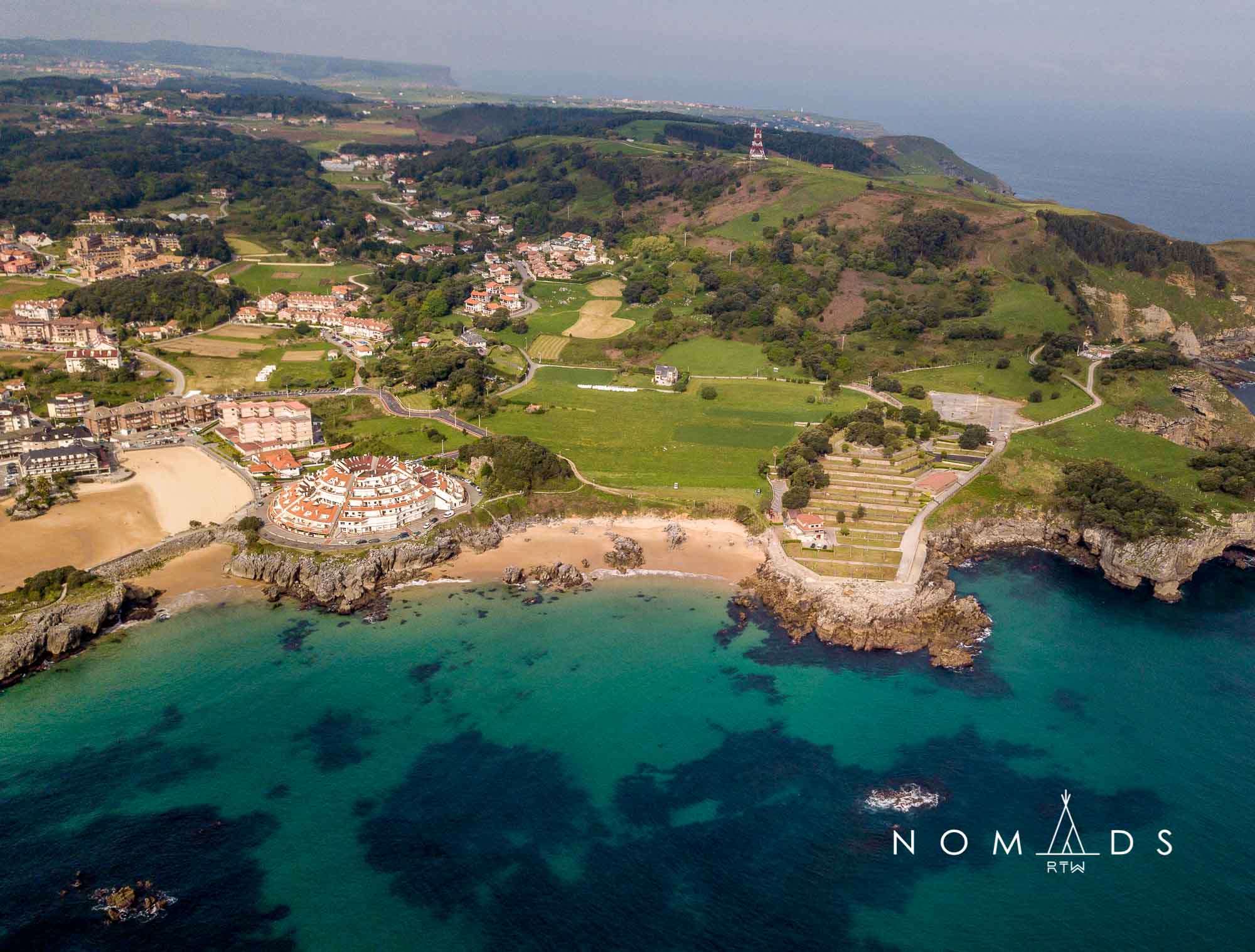 Aerial from Isla, in Cantabria